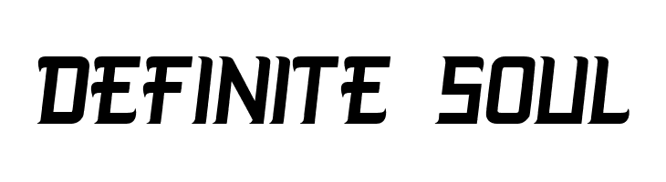 DEFINITE SOUL  Frei Schriftart Herunterladen