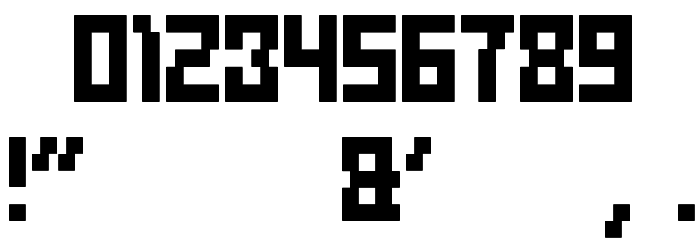 DEFRAGMENTED Font OTHER CHARS