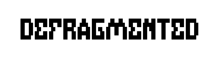 DEFRAGMENTED  免费字体下载