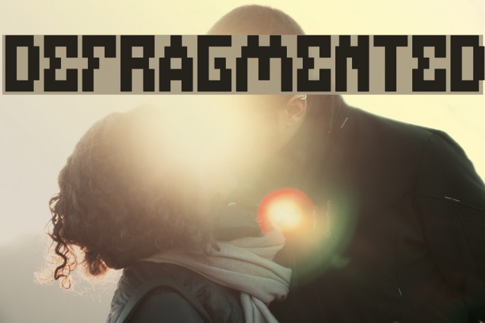 DEFRAGMENTED Font examples