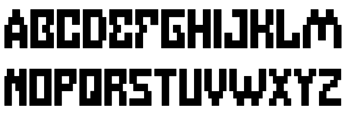 DEFRAGMENTED Font LOWERCASE