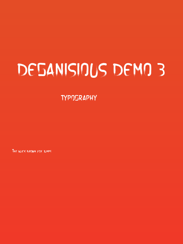 DEGANISIOUS DEMO 3 Poster