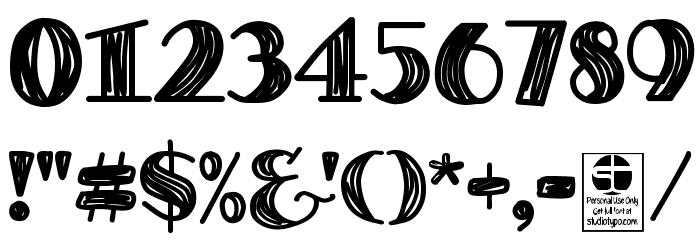 DEGAWS Demo Font OTHER CHARS