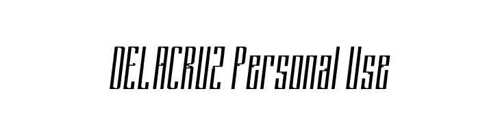 DELACRUZ Personal Use  Free Fonts Download