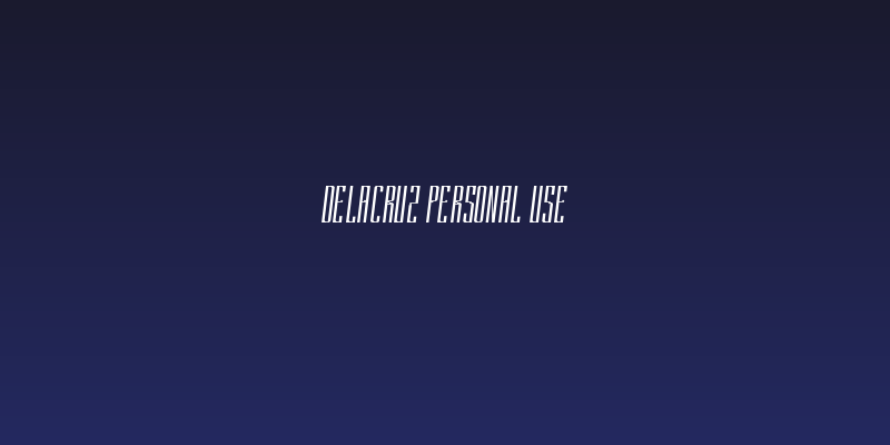 DELACRUZ Personal Use Social Header