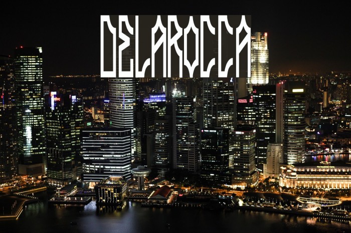 DELAROCCA Font examples