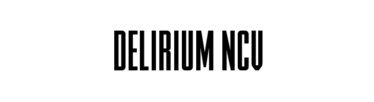 DELIRIUM NCV Font
