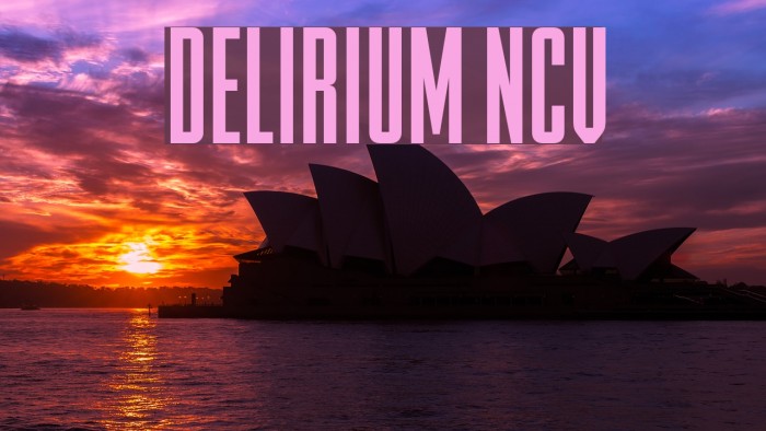 DELIRIUM NCV Font examples