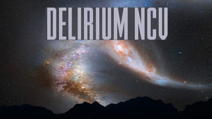 DELIRIUM NCV Font examples