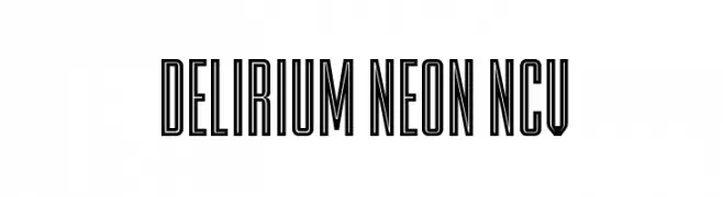 DELIRIUM NEON NCV  Frei Schriftart Herunterladen