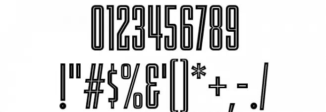 DELIRIUM NEON NCV Font OTHER CHARS