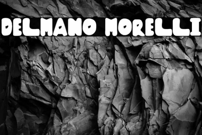 DELMANO MORELLI フォント examples