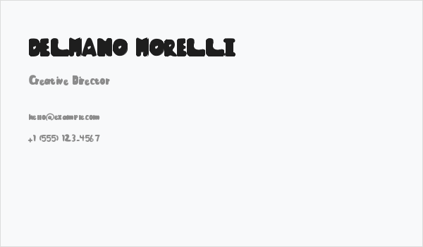 DELMANO MORELLI Business Card