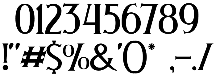 DELOVA Font OTHER CHARS