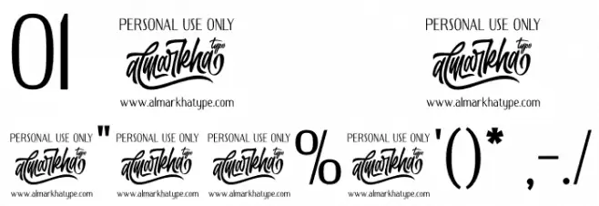 DELUXES BOLD Font OTHER CHARS