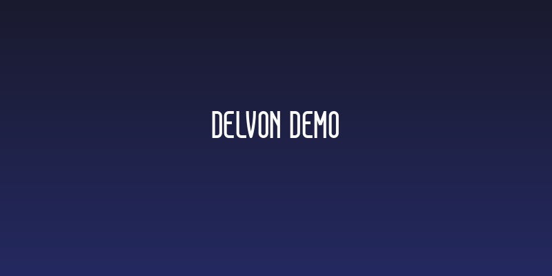 DELVON DEMO Social Header