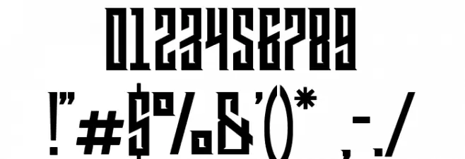 DEMARUS Font OTHER CHARS