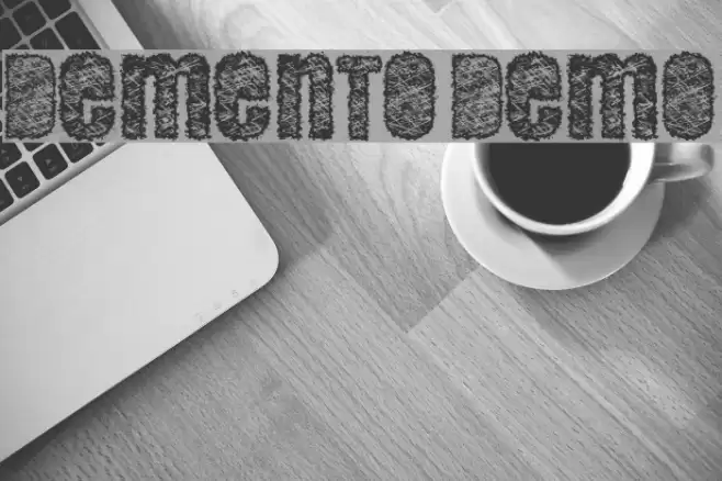DEMENTO DEMO Font examples