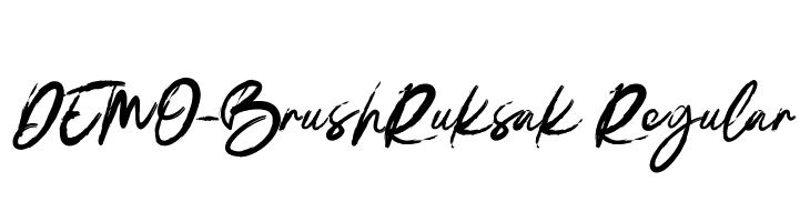 DEMO-BrushRuksak Regular  font caratteri gratis