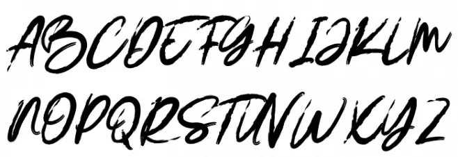 DEMO-BrushRuksak Regular Fonte MAIÚSCULAS