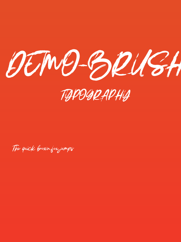 DEMO-BrushRuksak Regular Poster