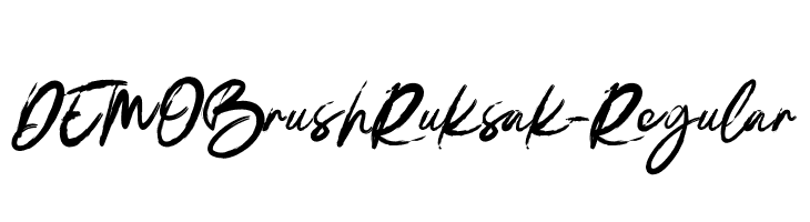 DEMOBrushRuksak-Regular  Fuentes Gratis Descargar