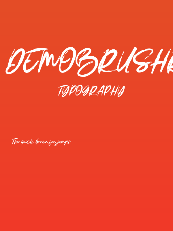 DEMOBrushRuksak-Regular Poster