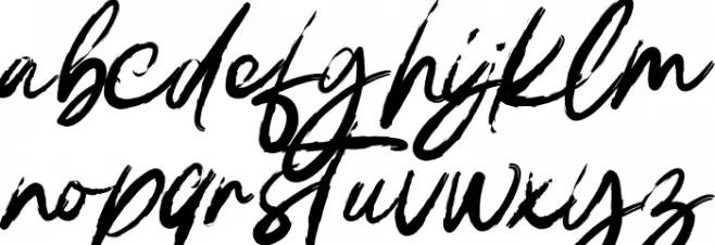DEMOBrushRuksak-Regular 字体 小写