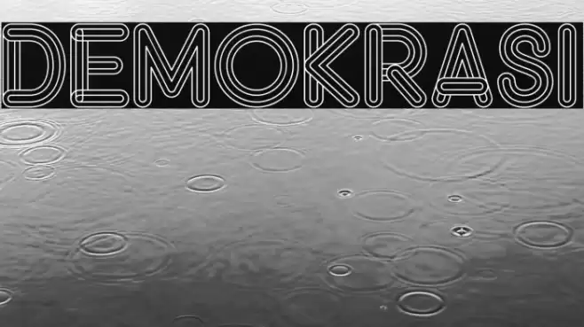 DEMOKRASI Font examples