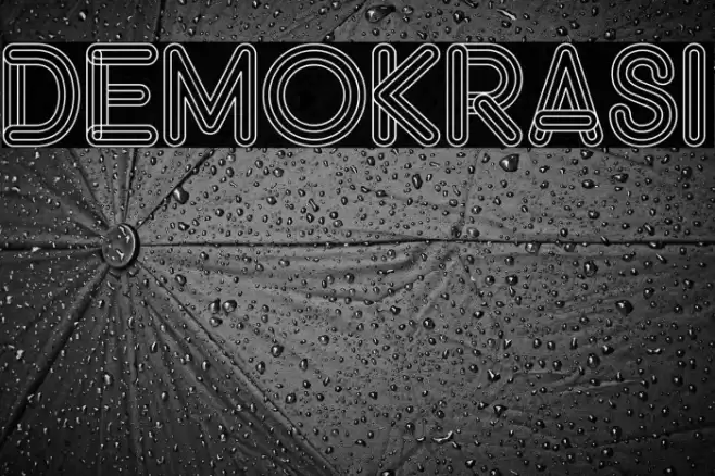 DEMOKRASI Font examples