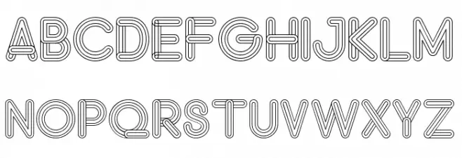DEMOKRASI Font LOWERCASE
