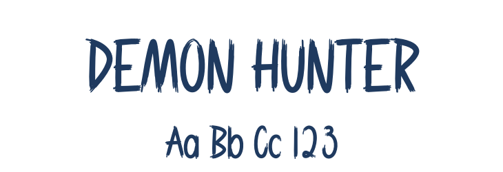DEMON HUNTER Font Preview