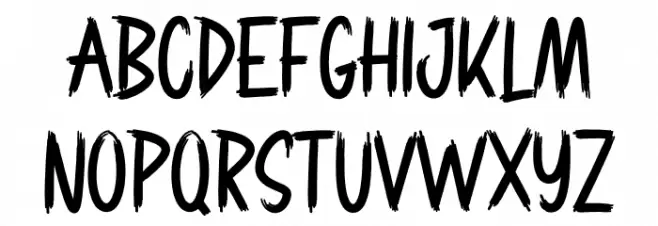 DEMON HUNTER Polices MAJUSCULES