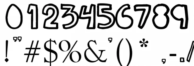 DENNE | Fuchoor Font OTHER CHARS