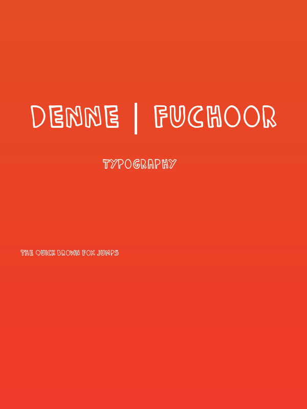DENNE | Fuchoor Poster