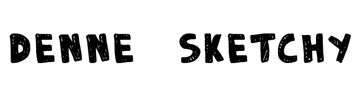 DENNE | Sketchy  font caratteri gratis
