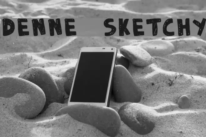 DENNE | Sketchy Font examples