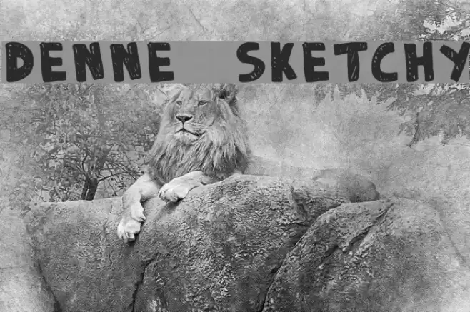 DENNE | Sketchy Font examples