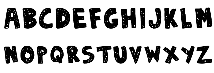 DENNE | Sketchy Font LOWERCASE