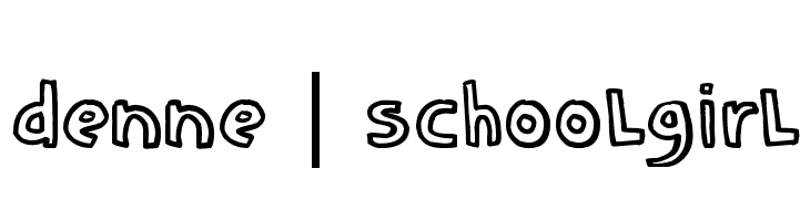 DENNE | schooLgirL  Frei Schriftart Herunterladen
