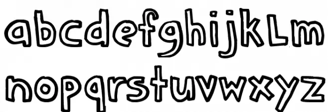 DENNE | schooLgirL Caratteri MAIUSCOLE