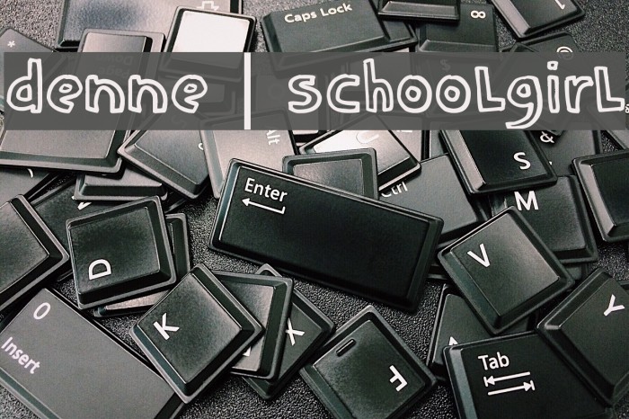DENNE | schooLgirL لخطوط تنزيل examples