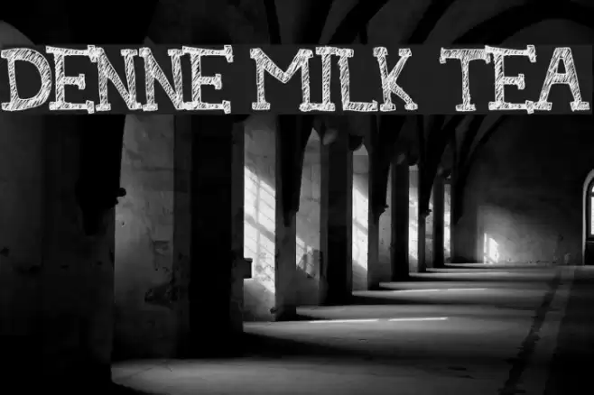 DENNE MILK TEA Font examples