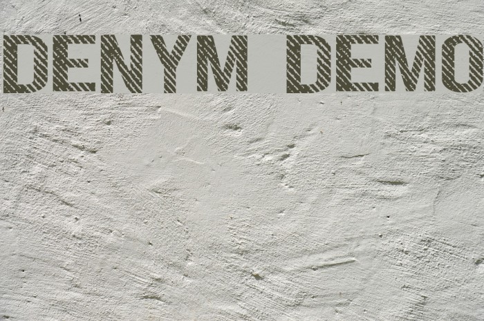 DENYM demo Font examples