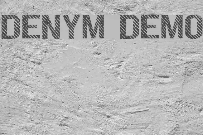 DENYM demo Font examples