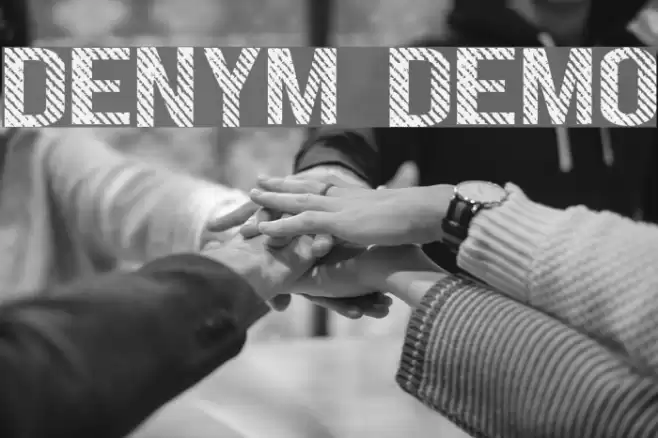 DENYM demo Font examples