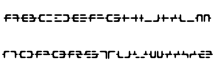 DEOXY Font LOWERCASE