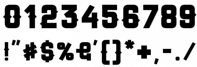 DEPALMA Font OTHER CHARS