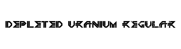 DEPLETED URANIUM Regular  Descarca Fonturi Gratis
