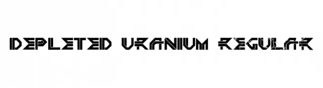 DEPLETED URANIUM Regular  font caratteri gratis